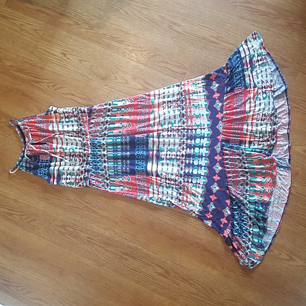 Bright summer maxi dress